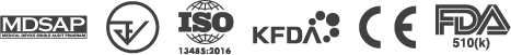 MDSAP, ISO, KFDA, CE and FDA certifications